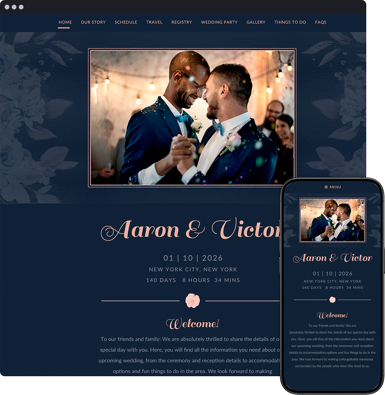 Navy Rose