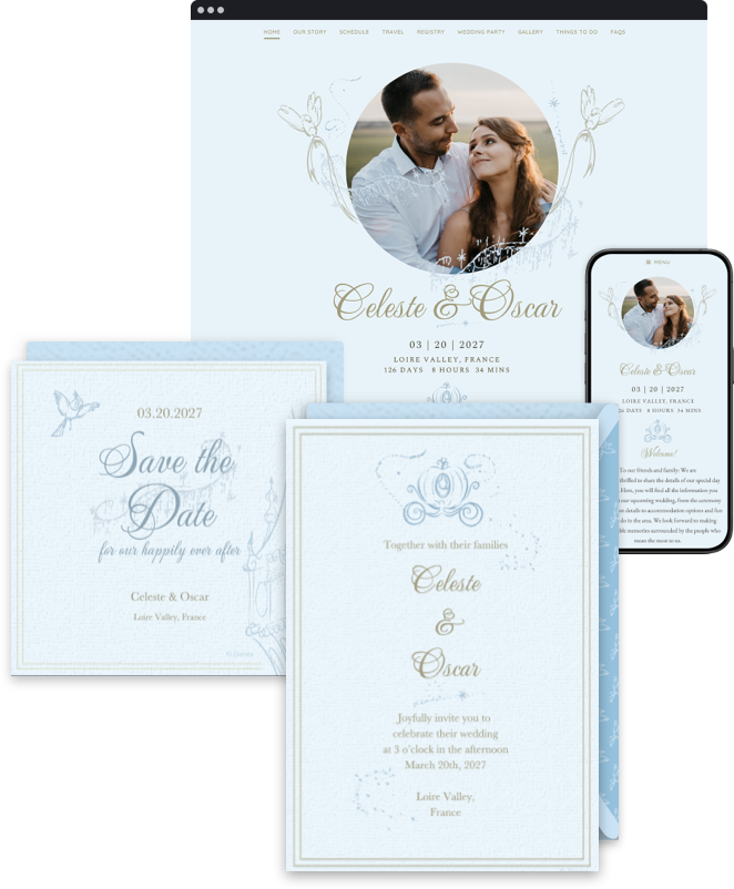 Cinderella Disney wedding collection